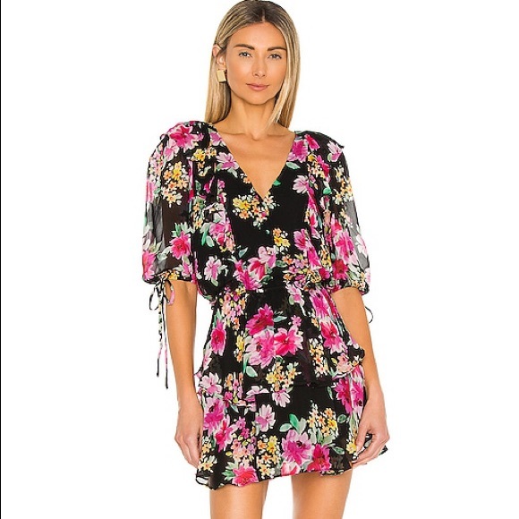 Yumi Kim Hailey Dress In Paradise Villa Black - Picture 2 of 13